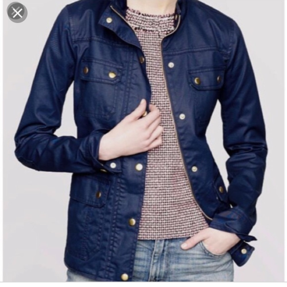 J.Crew relaxed boyfriend field jacket Sz L